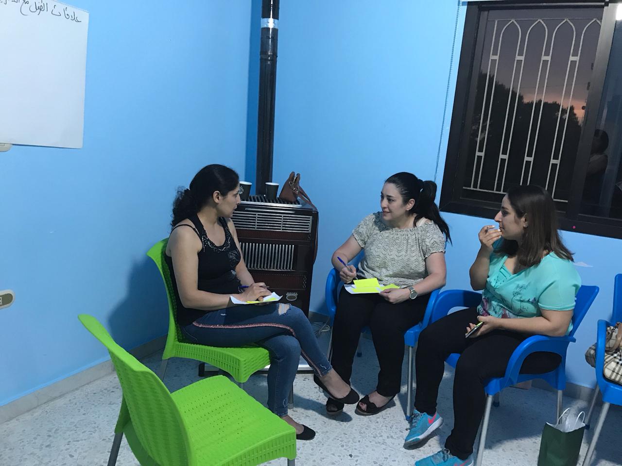 Parents getting trained